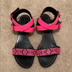 Hot Pink Sandals size 8